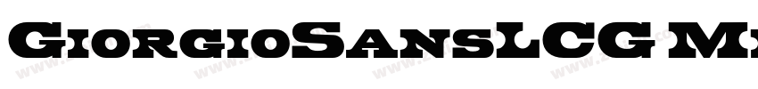 GiorgioSansLCG Mediu字体转换